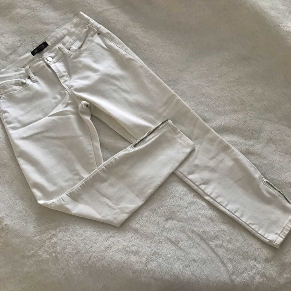 Forever21 Cream Skinny Pants